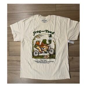 Frog and Toad Are Friends Beige Cotton Graphic T-Shirt Tee 3XL nostalgia retro